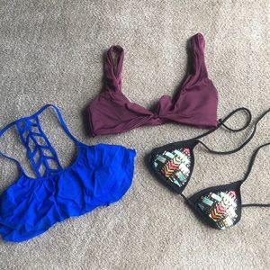 BUNDLE (3) swimsuit tops